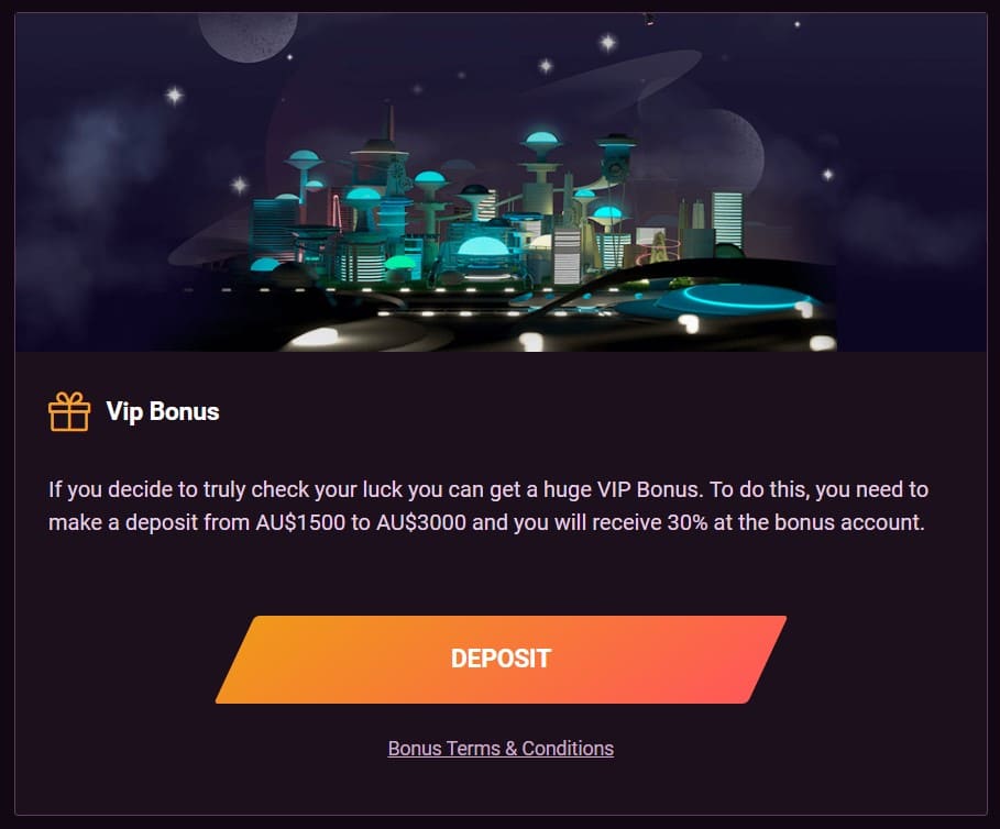 Ricky Casino VIP bonus.